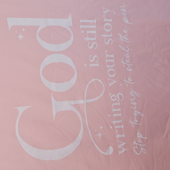 Mariana Light Pink Inspirational Short Sleeve Tee - Picture 4 of 4